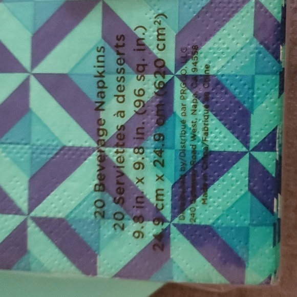 Papyrus 8 dessert plates geometric artsy disposable - Picture 5 of 7